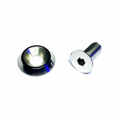M10 Hex Polished Countersunk Washer & Bolt by Show Bolts