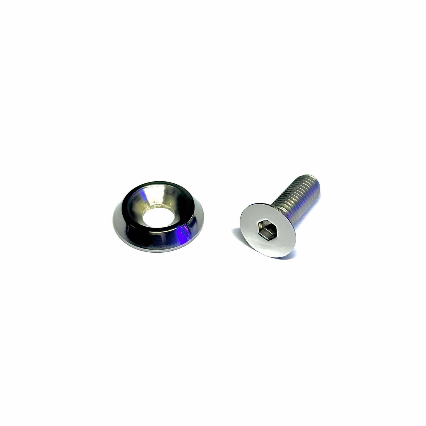 M8 Torx Polished Countersunk Washer & Bolt by Show Bolts