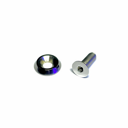 M8 Torx Polished Countersunk Washer & Bolt by Show Bolts
